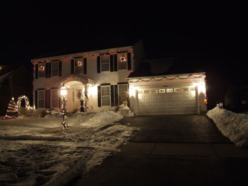 House exterior with lights photo number one.