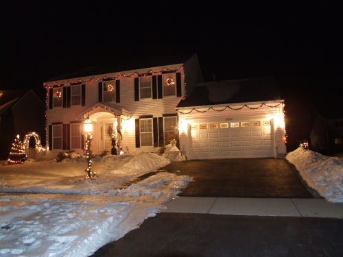 House exterior with lights photo number three.