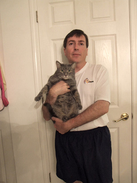 John and Misty our 5 year old grey tabby