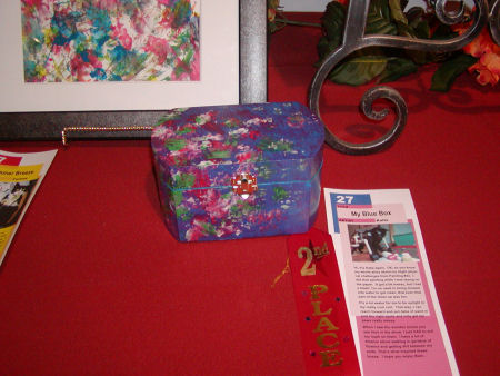 A painted keepsake box.
